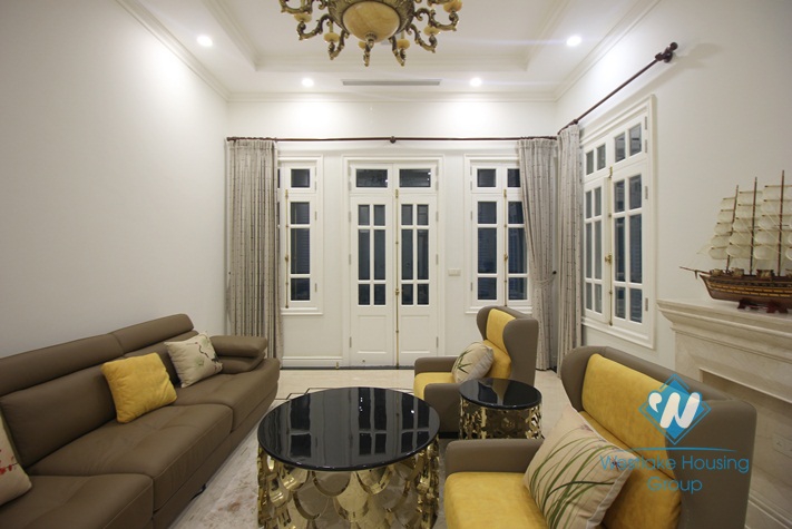 An old French architecture and newly-renovated mansion for rent in Hai Ba Trung